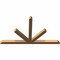 Ekena Millwork Saratoga Timber Gable Bracket, Western Red Cedar, 72"W x 42"H x 3 1/2"D x 3 1/2"F, 14/12 Pitch GBW072X42X0404SAR00SWR - alternate 3